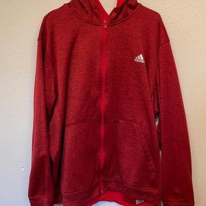 Adidas red hoodie